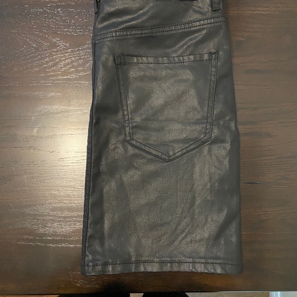 Leather/denim skirt- Dynamite - Picture 3 of 3